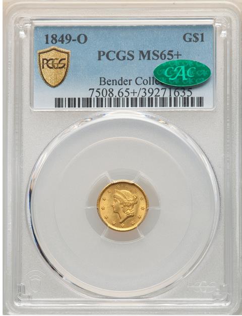 Picture of 1849-O GOLD G$1 MS65+