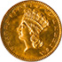 Picture of 1888 GOLD G$1, TYPE 3 MS68 