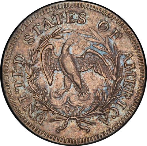 Picture of 1796 DRAPED BUST 25C, SMALL EAGLE AU55 