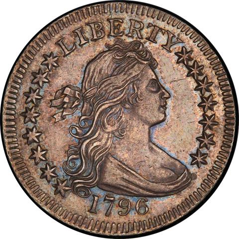 Picture of 1796 DRAPED BUST 25C, SMALL EAGLE AU55 