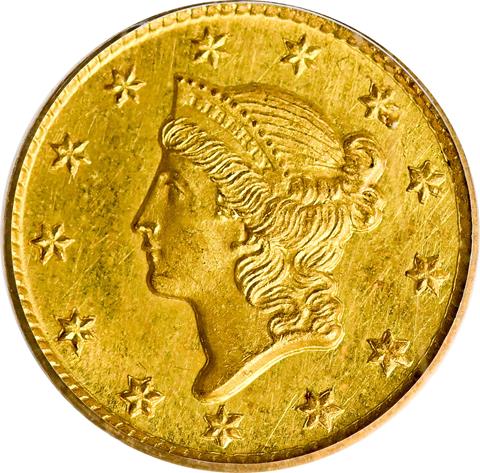 Picture of 1851-C GOLD G$1 MS65+