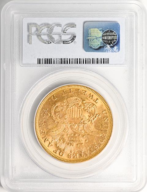 Picture of 1876-CC LIBERTY HEAD $20 MS62