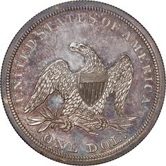 Picture of 1840 LIBERTY SEATED S$1, NO MOTTO PR65 