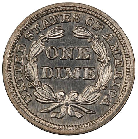 Picture of 1850 LIBERTY SEATED 10C PR65 