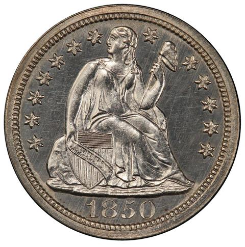 Picture of 1850 LIBERTY SEATED 10C PR65 