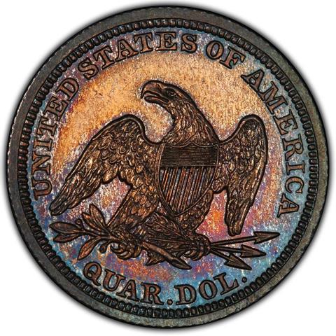 Picture of 1843 LIBERTY SEATED 25C PR64 