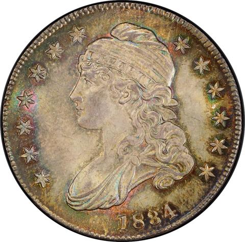 Picture of 1834 CAPPED BUST 50C MS66