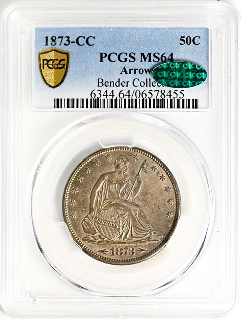 Picture of 1873-CC LIBERTY SEATED 50C MS64