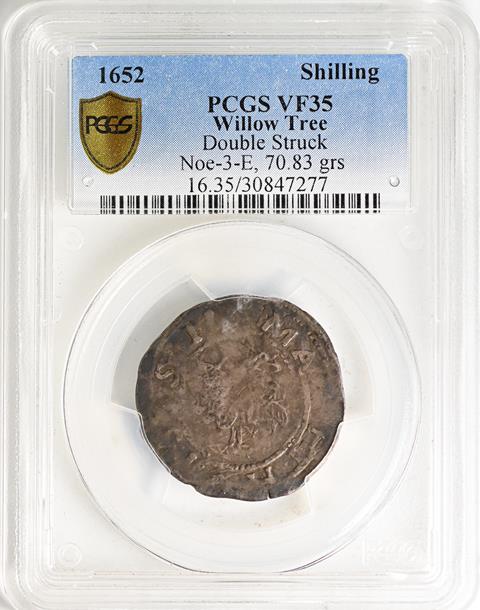 Picture of 1652 WILLOW TREE SHILLING VF35 