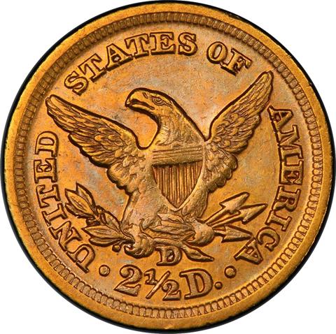 1856-D LIBERTY HEAD $2.5 MS53