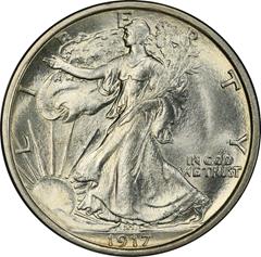 Picture of 1917-S WALKING LIBERTY 50C, REVERSE MS66 