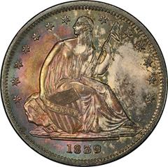 Picture of 1839 LIBERTY SEATED 50C, NO DRAPERY MS65 