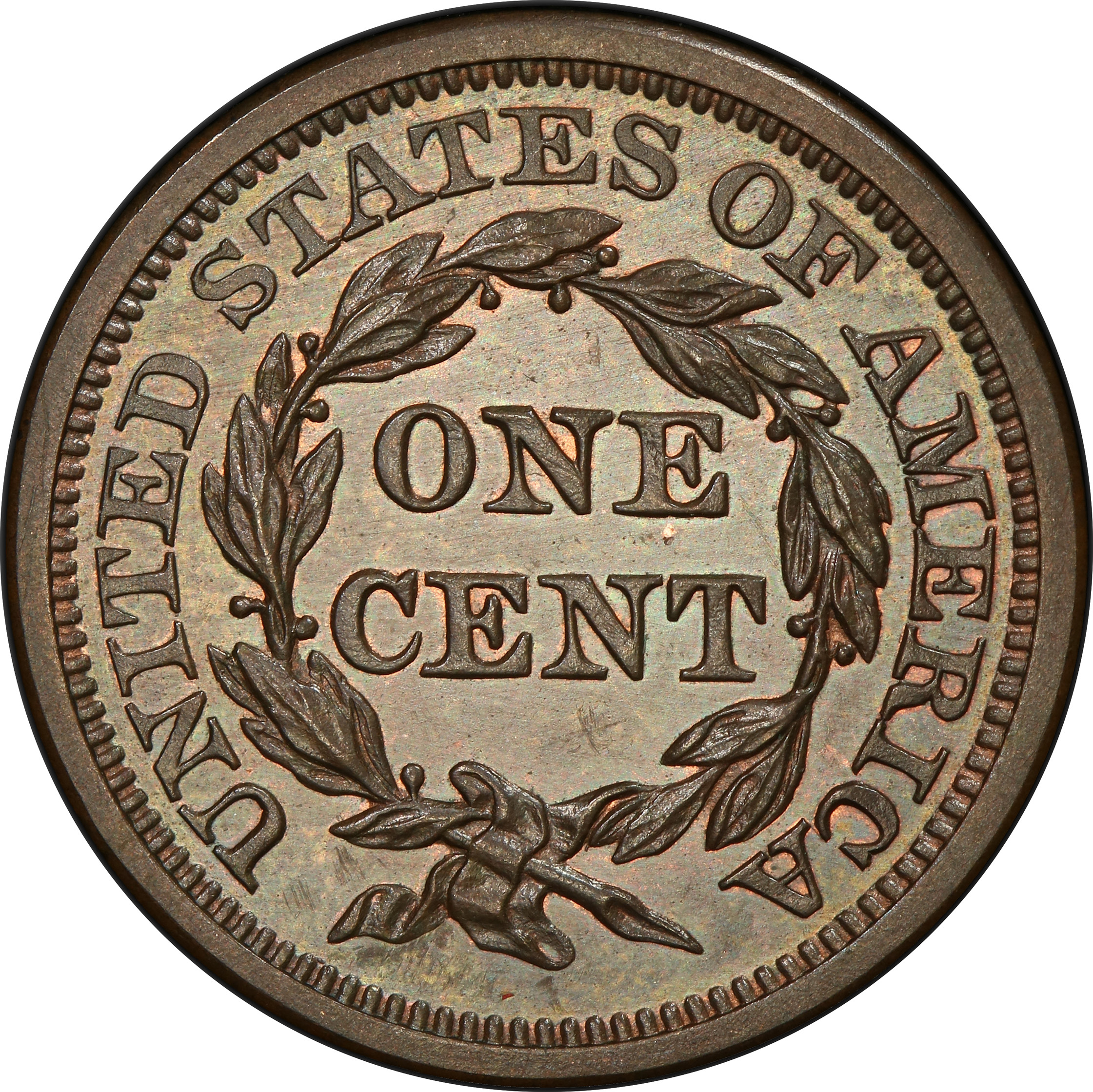 1853 Year Braided Hair US Half Cents (1840-1857) for sale