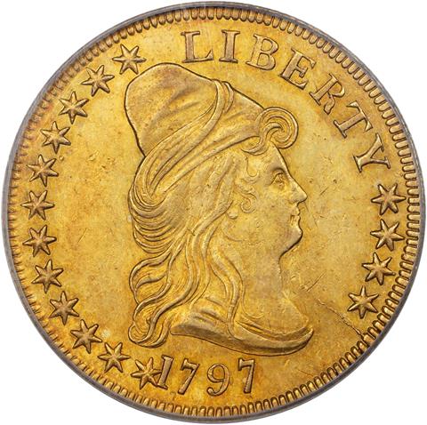 Picture of 1797 DRAPED BUST $10 MS58