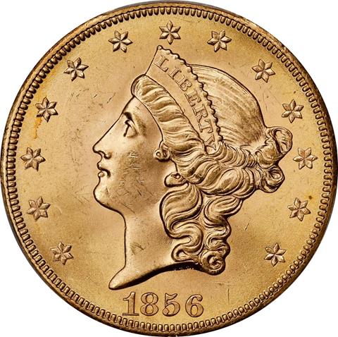 Picture of 1856-S LIBERTY $20 MS64