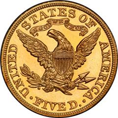 Picture of 1886 LIBERTY $5 PR66+ 