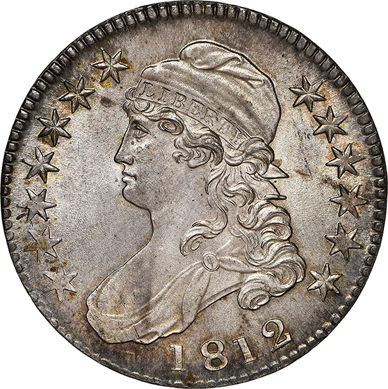 1808/7 50c Capped Bust Half Dollar - Free Shipping USA - The Happy Coin