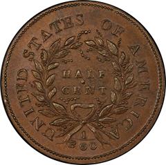 Picture of 1793 LIBERTY CAP 1/2, TYPE 1 FACING LEFT MS65 Brown