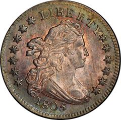 Picture of 1805 DRAPED BUST 10C, 4 BERRIES MS65 