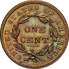 Picture of 1838 CORONET HEAD 1C PR65+ Brown