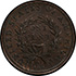 Picture of 1793 WREATH 1C, VINE AND BARS EDGE AU58 Brown