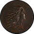 Picture of 1793 WREATH 1C, VINE AND BARS EDGE AU58 Brown