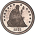 Picture of 1875 25C J-1417 PR63 Cameo