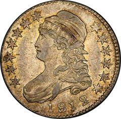 Picture of 1812/1 CAPPED BUST 50C, LARGE 8 AU50 