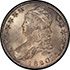 Picture of 1820/19 CAPPED BUST 50C, SQUARE BASE 2 MS65 