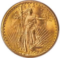 Picture of 1929 ST. GAUDENS $20 MS65 