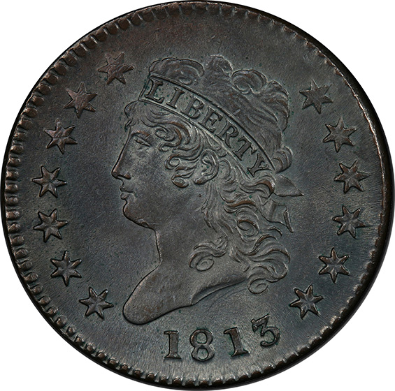 Picture of 1813 CLASSIC HEAD 1C MS64 Brown