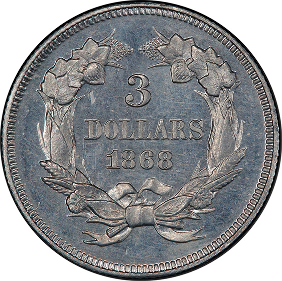 Picture of 1868 $3 J-655 PR64 