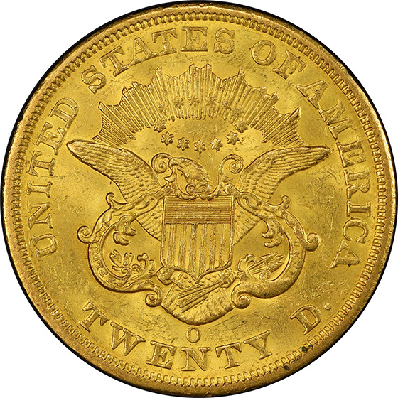 Picture of 1851-O LIBERTY HEAD $20 MS60 