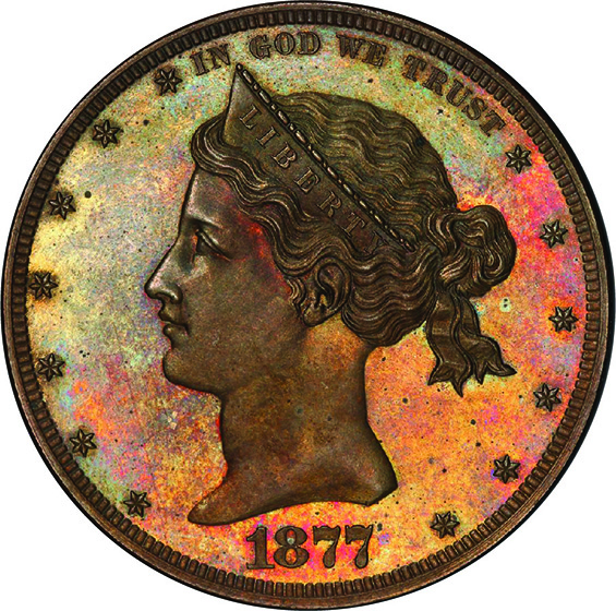 Picture of 1877 S$1 J-1542 PR66 Brown