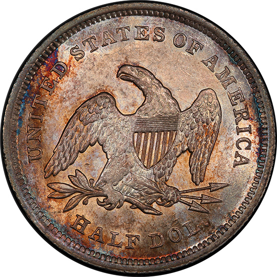 Picture of 1839 LIBERTY SEATED 50C, NO DRAPERY MS64 