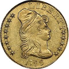 Picture of 1799 DRAPED BUST $5, SMALL STARS REVERSE MS62 