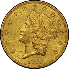 Picture of 1857-O LIBERTY HEAD $20 MS61 