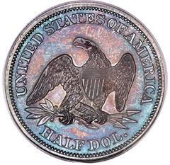 Picture of 1846 LIBERTY SEATED 50C, MEDIUM DATE PR65 