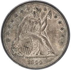 Picture of 1844 LIBERTY SEATED S$1, NO MOTTO MS64 