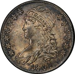 Picture of 1807 CAPPED BUST 50C, LARGE STARS 50/20 MS64+ 