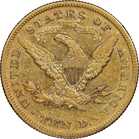 Picture of 1873 LIBERTY HEAD $10, CLOSED 3 XF40 