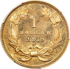 Picture of 1879 GOLD G$1, TYPE 3 PR64 Deep Cameo