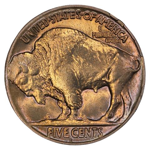 Picture of 1920-D BUFFALO 5C MS66 