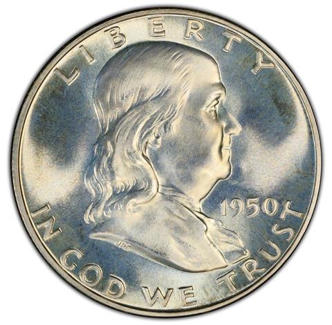 Picture of 1950 FRANKLIN 50C PR68 