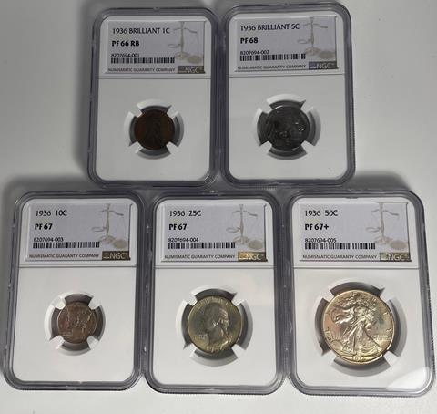 Picture of 1936 PROOF SET PR67 