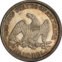 Picture of 1847/6 LIBERTY SEATED 50C AU58+ 