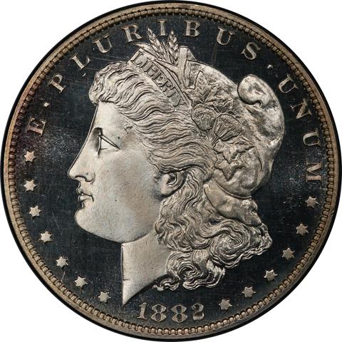 Picture of 1882 MORGAN S$1 PR67+ Deep Cameo