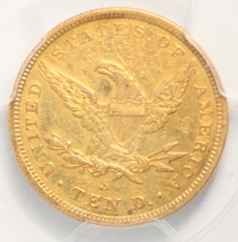 Picture of 1864-S LIBERTY HEAD $10 XF45 