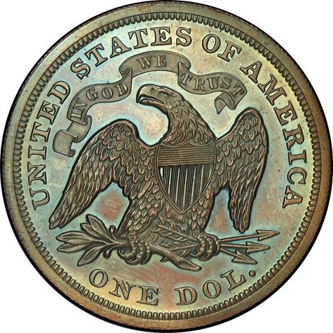 Picture of 1871 S$1 J-1138C PR65 Brown