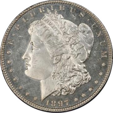 Picture of 1897 MORGAN S$1 MS66 DMPL